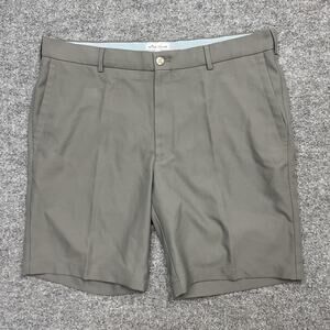 Peter Millar Shorts Men's 36 Gray Performance Golf Casual Polyester Lightweight